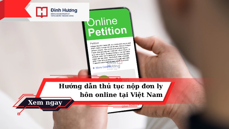 nộp đơn ly hôn online