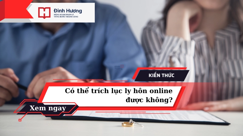 trích lục ly hôn online