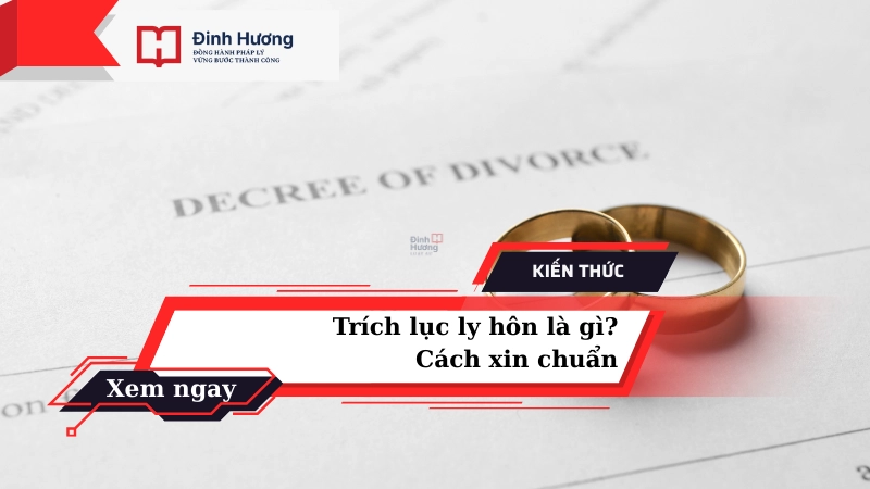 trích lục ly hôn