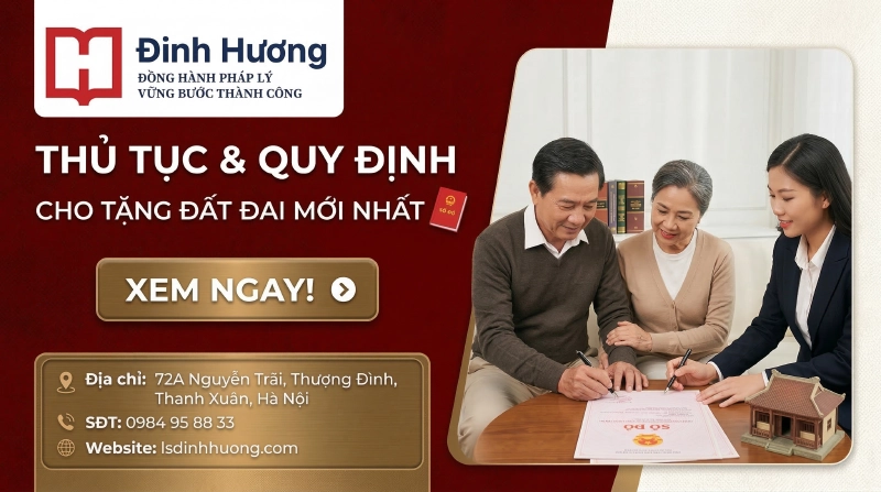 Thủ tục cho tặng đất đai