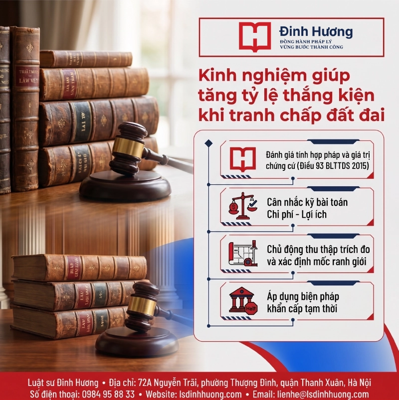 Kinh nghiệm giúp tăng tỷ lệ thắng kiện khi tranh chấp đất đai