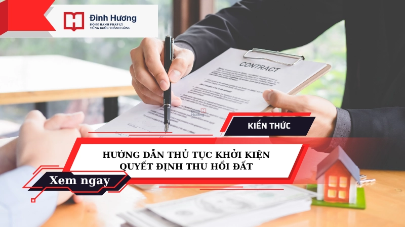khởi kiện quyết định thu hồi đất
