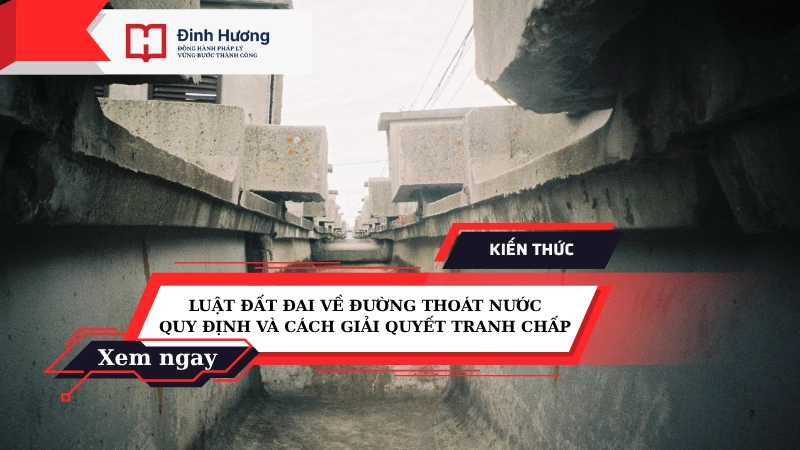luật đất đai về đường thoát nước