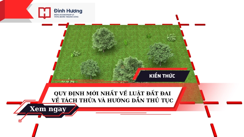 luật đất đai về tách thửa