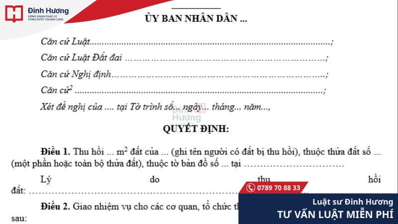 Cần phẩn biệt rõ giữa thông báo và quyết định thu hồi đất thông báo và quyết định thu hồi đất