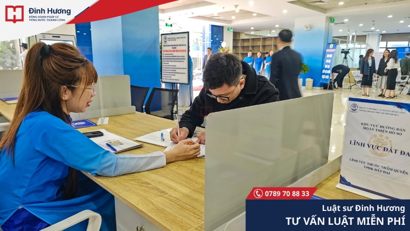 Tiếp nhận và giải quyết hồ sơ đất đai