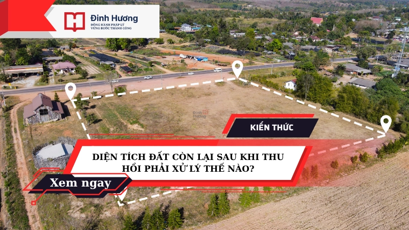 diện tích đất còn lại sau khi thu hồi