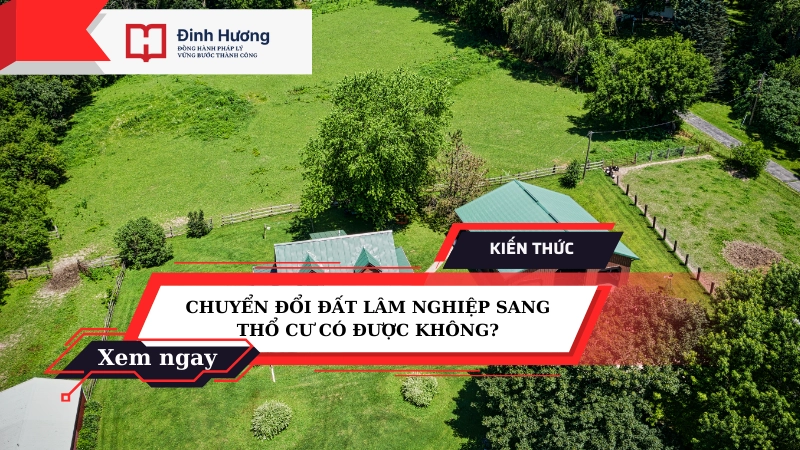 chuyển đổi đất lâm nghiệp sang thổ cư
