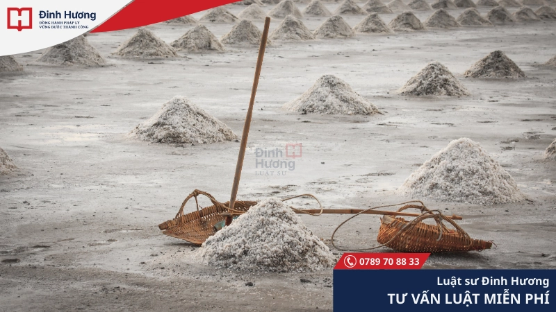 Đất làm muối chuyên dùng cho mục đích sản xuất muối