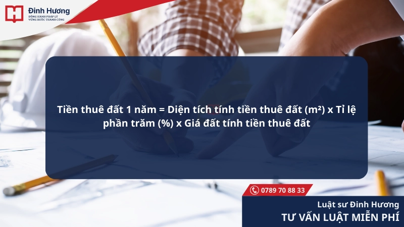 Công thức tính tiền thuê đất nông nghiệp hằng năm Công thức tính tiền thuê đất nông nghiệp hằng năm