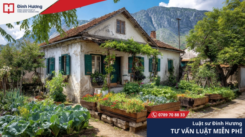 Hiện tại chưa có khái niệm đất vườn liền kề đất ở trong bộ luật Việt Nam Hiện tại chưa có khái niệm đất vườn liền kề đất ở