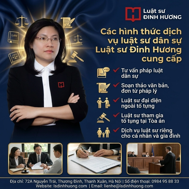 Các hình thức dịch vụ luật sư dân sự mà tôi cung cấp