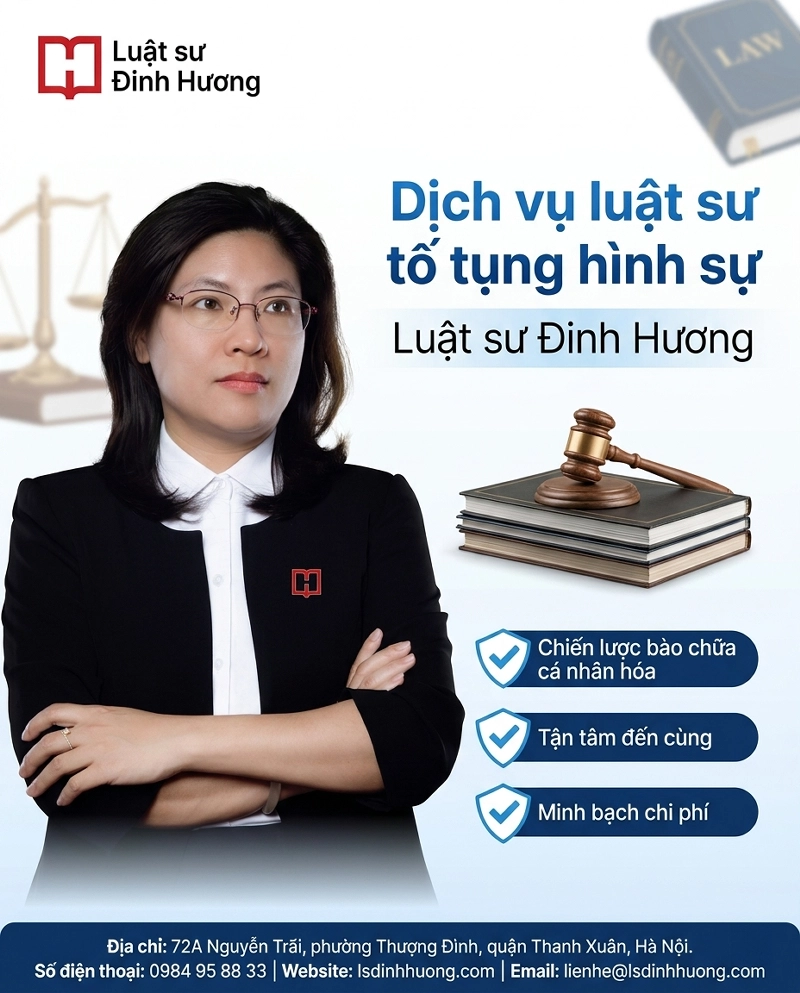 Dịch vụ thuê luật sư tố tụng hình sự của luật sư Đinh Hương