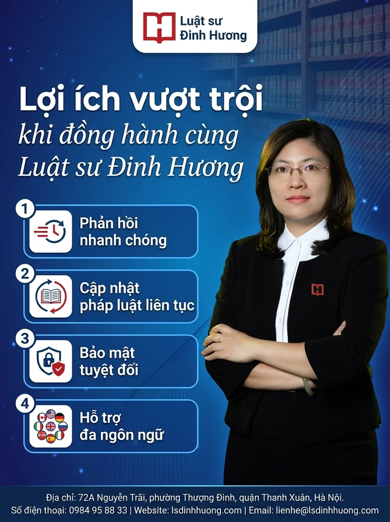 Nhiều lợi ích vượt trội khi đồng hành cùng Luật sư Đinh Hương