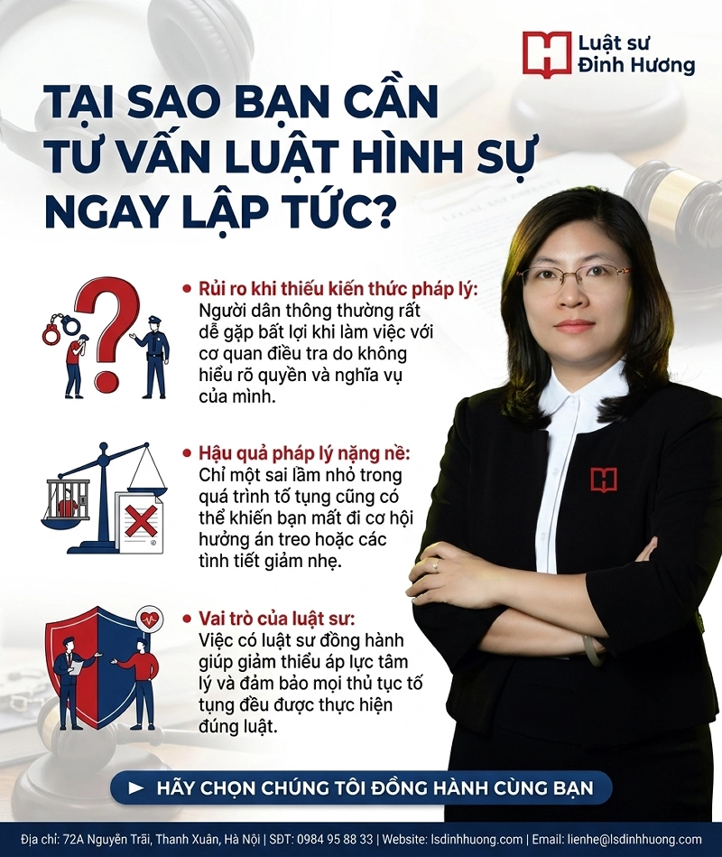 Bạn cần luật sư tư vấn luật hình sự ngay lập tức