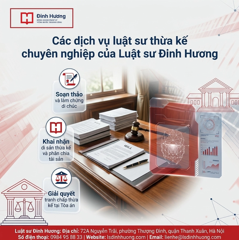 Các dịch vụ luật sư thừa kế chuyên nghiệp của Luật sư Đinh Hươngc Các dịch vụ luật sư thừa kế chuyên nghiệp của Luật sư Đinh Hươngc
