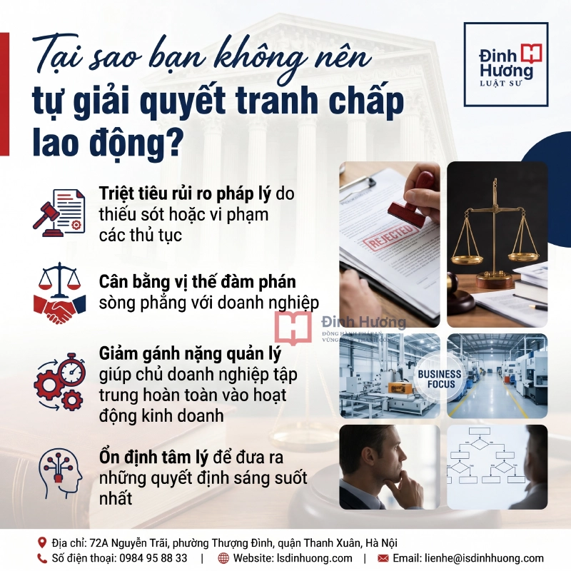 Tại sao bạn không nên tự giải quyết tranh chấp lao động Tại sao bạn không nên tự giải quyết tranh chấp lao động