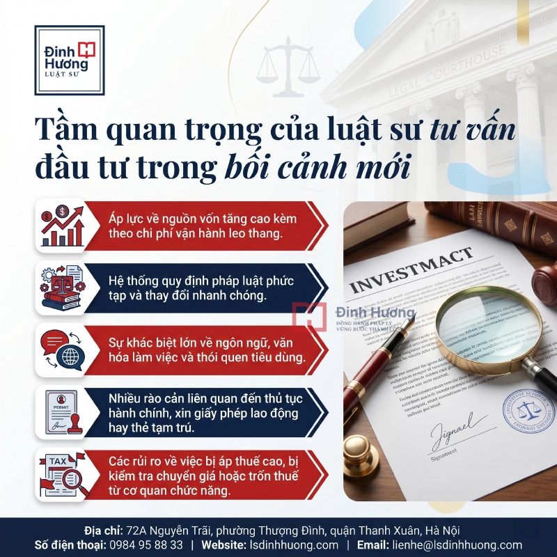 Tầm quan trọng của luật sư tư vấn đầu tư