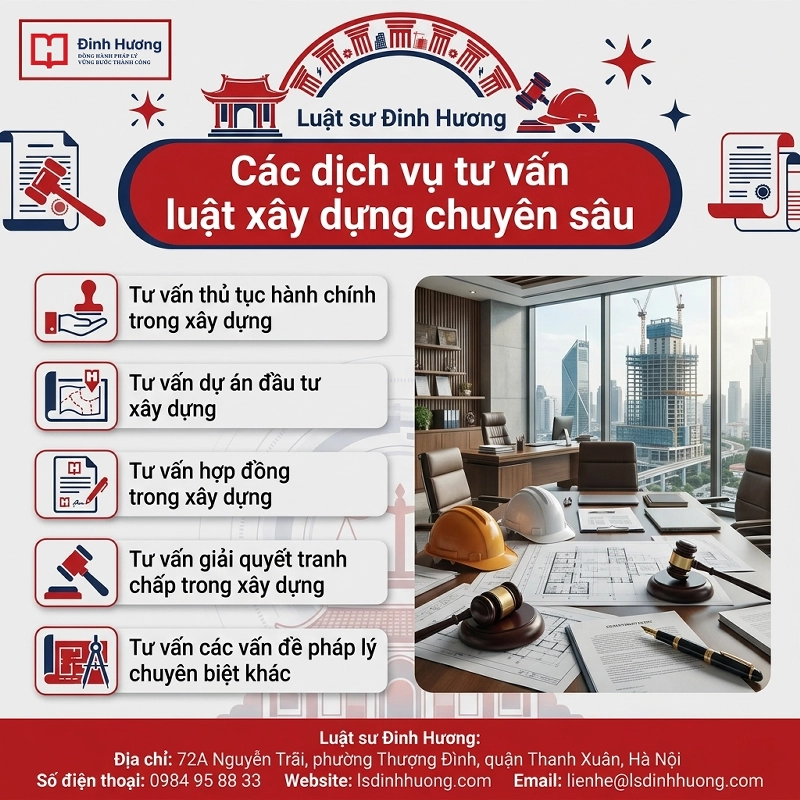 Các dịch vụ tư vấn luật xây dựng chuyên sâu của Luật sư Đinh Hương