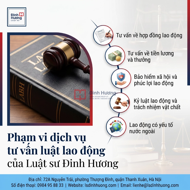 phạm vi dịch vụ tư vấn luật lao động của luật sư Đinh Hương phạm vi dịch vụ tư vấn luật lao động của luật sư Đinh Hương