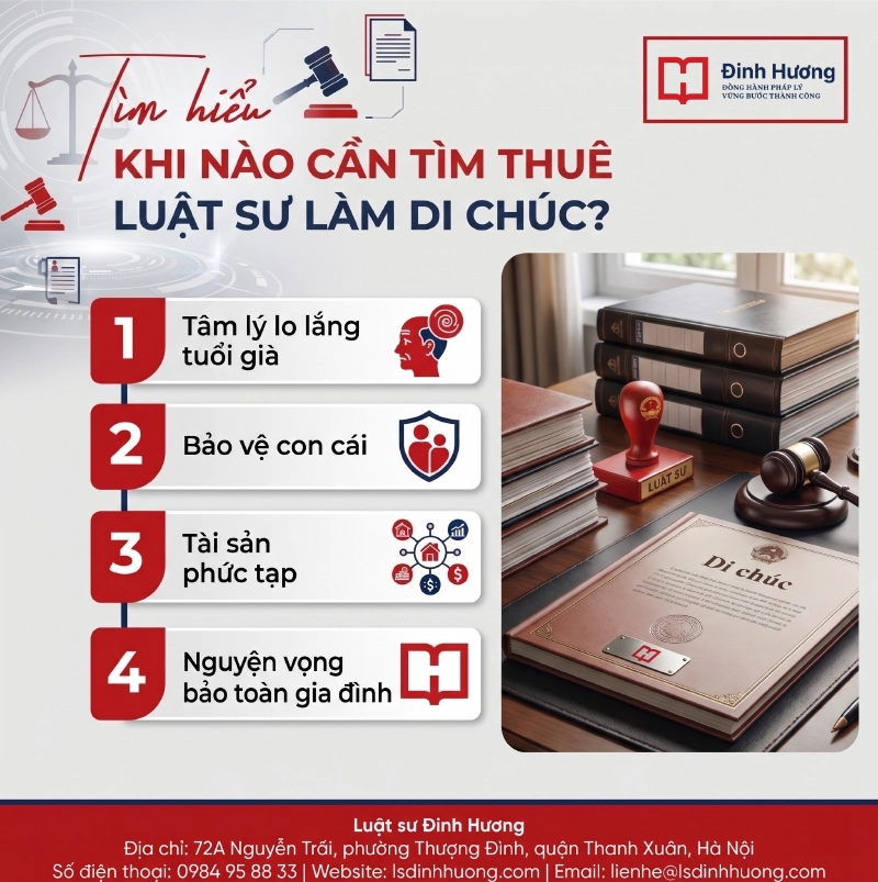 Các trường hợp bạn cần tìm thuê luật sư làm di chúc