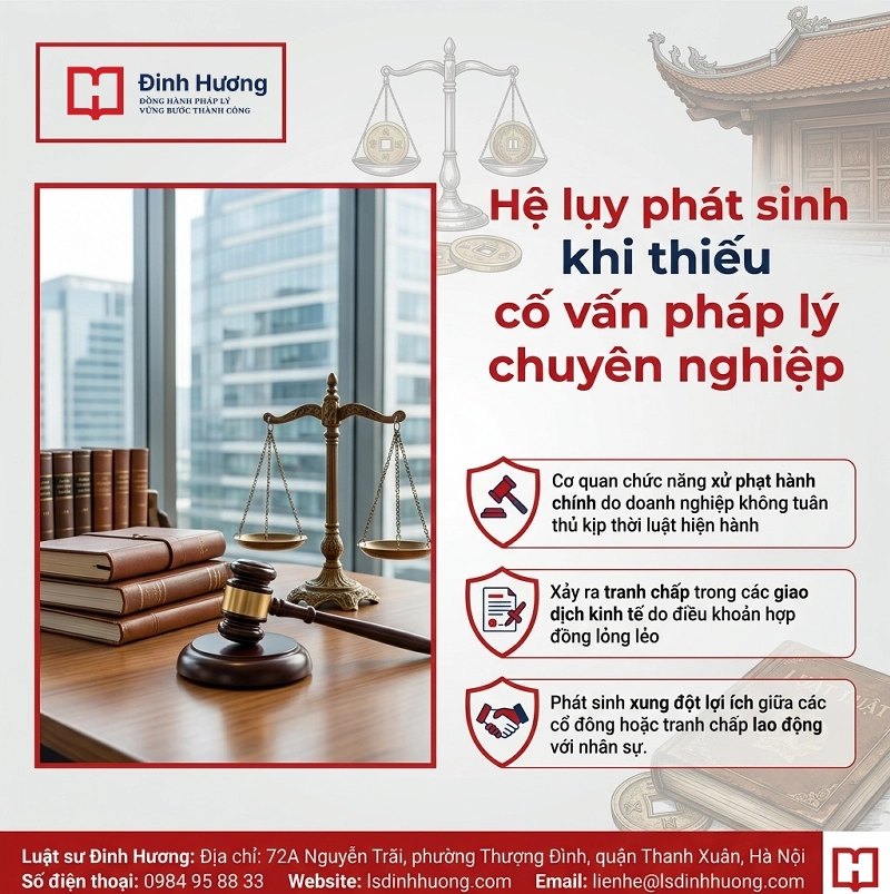 Việc không có 1 cố vấn pháp lý chuyên nghiệp có thể mang lại nhiều hệ lụy nghiêm trọng cho doanh nghiệp Việc không có 1 cố vấn pháp lý chuyên nghiệp có thể mang lại nhiều hệ lụy nghiêm trọng cho doanh nghiệp