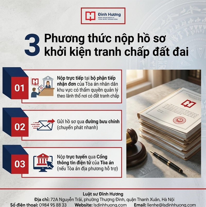 Phương thức và địa điểm nộp hồ sơ